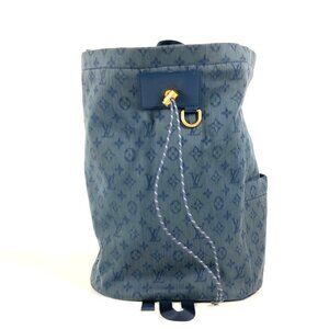 LOUIS VUITTON Blue Monogram Backpack